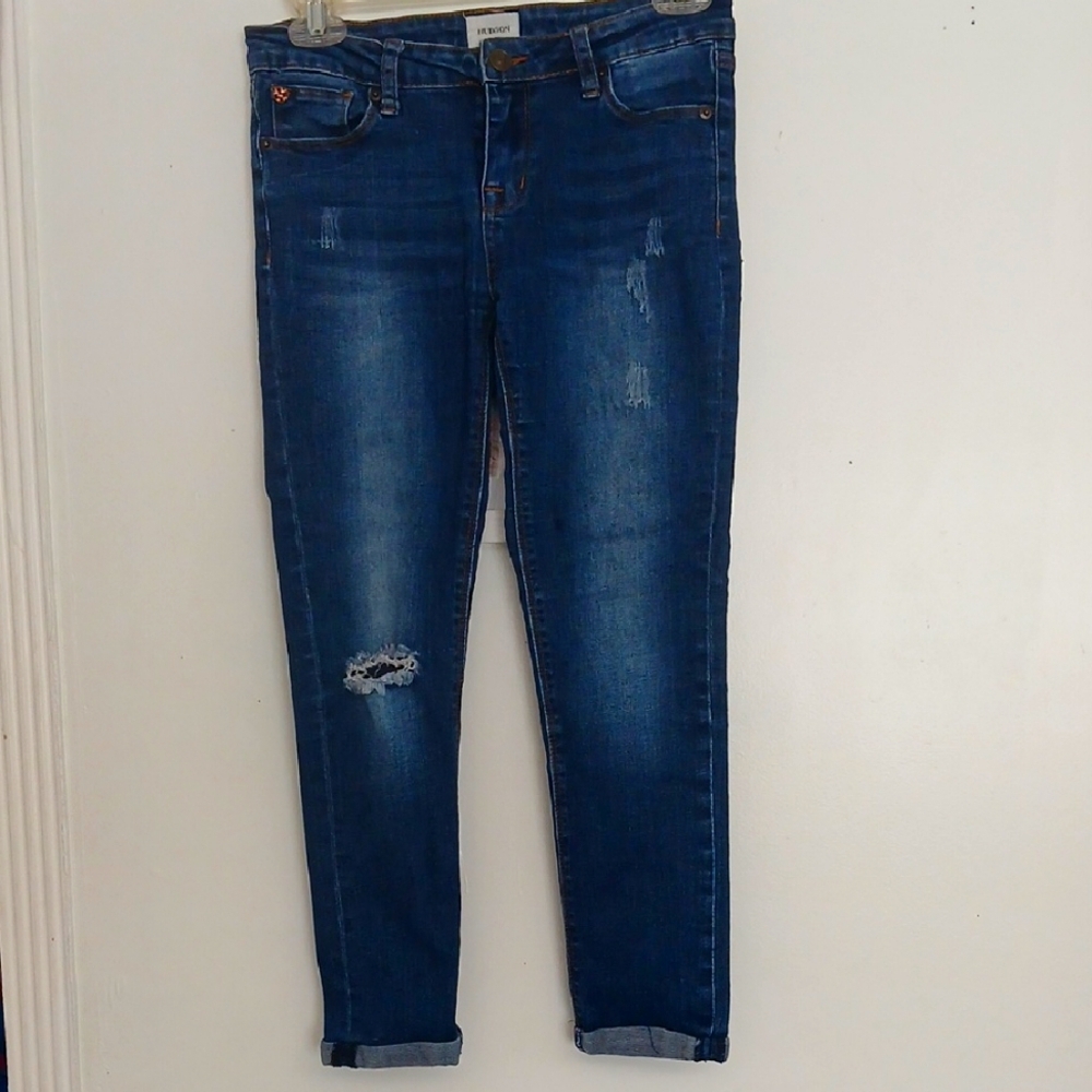 Girls HUDSON Blue Distressed Jeans